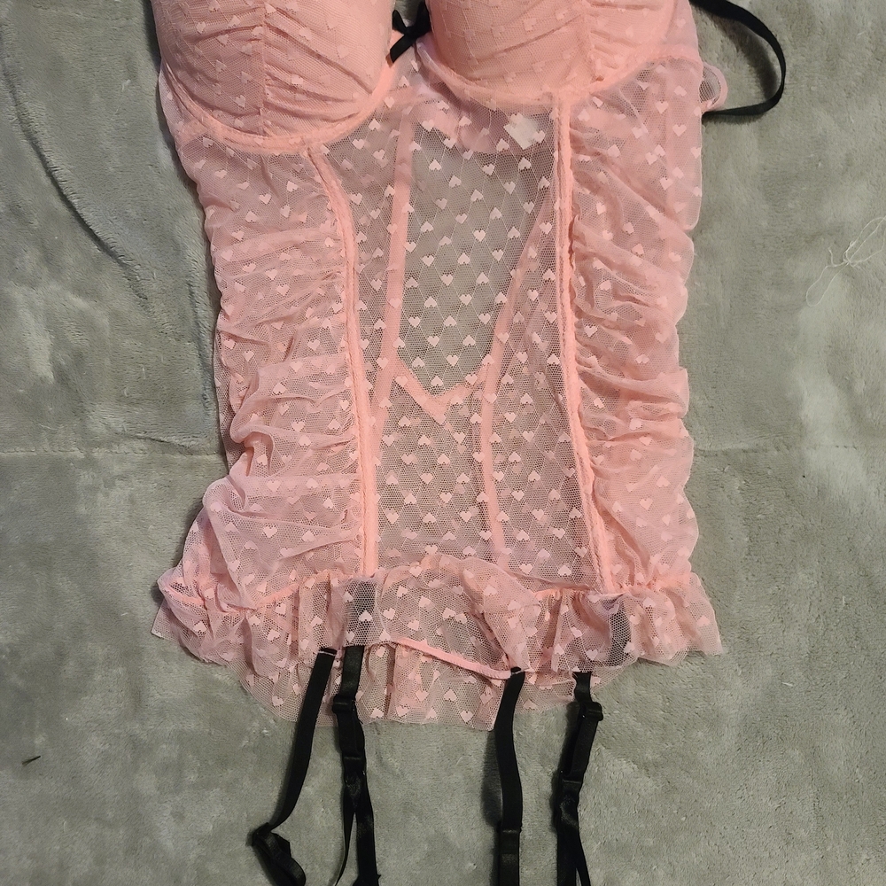 Pink Lace Bustier